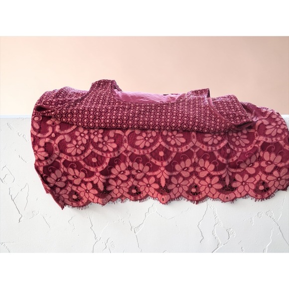 Isaac Mizrahi Live Lace Overlay Dress 1X Raspberry Pink Sleeveless Sheath - Picture 4 of 6